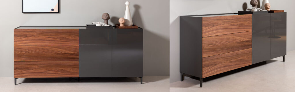 Rolf Benz kast hoog sideboard
