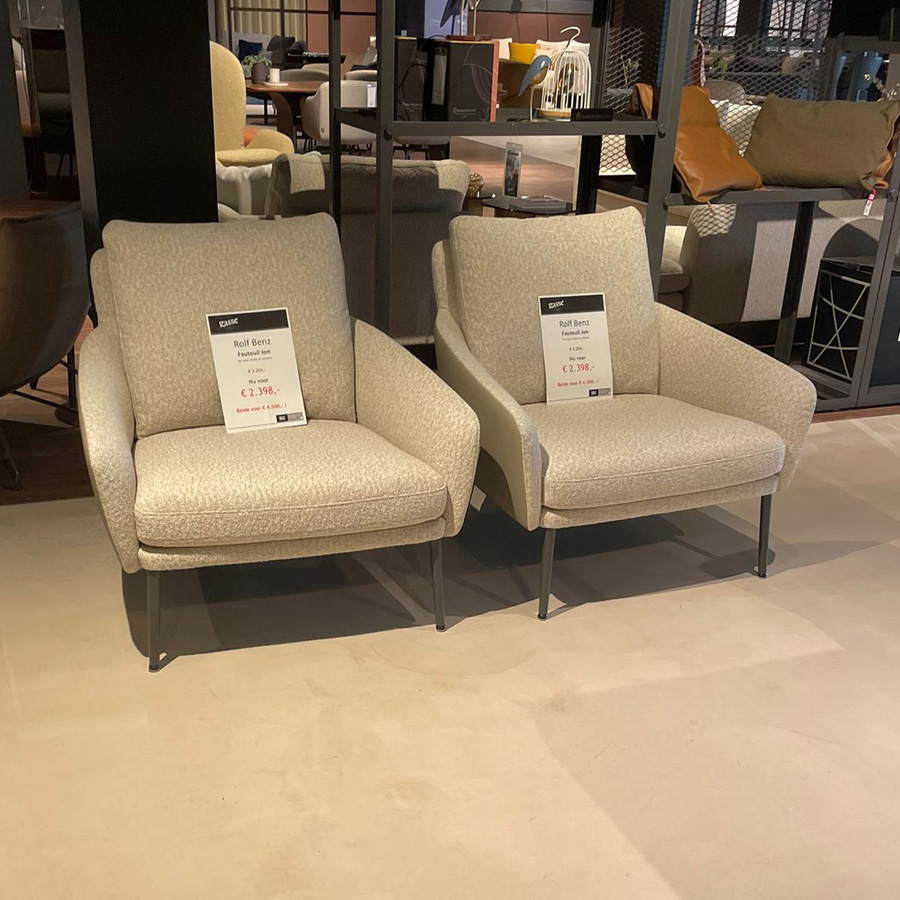 Rolf Benz Jon Fauteuil 2x