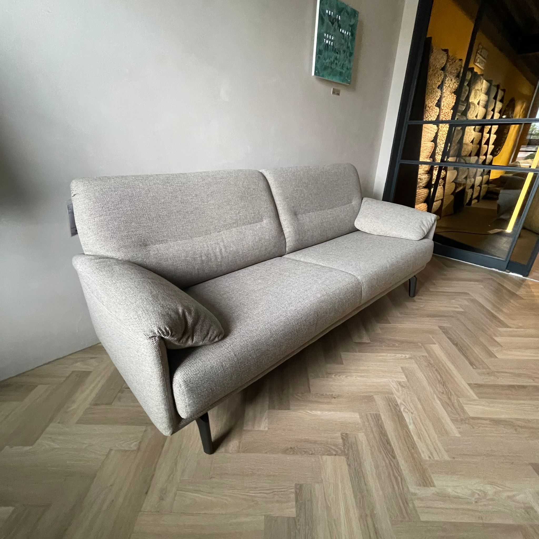 Leolux bank grijs met korting