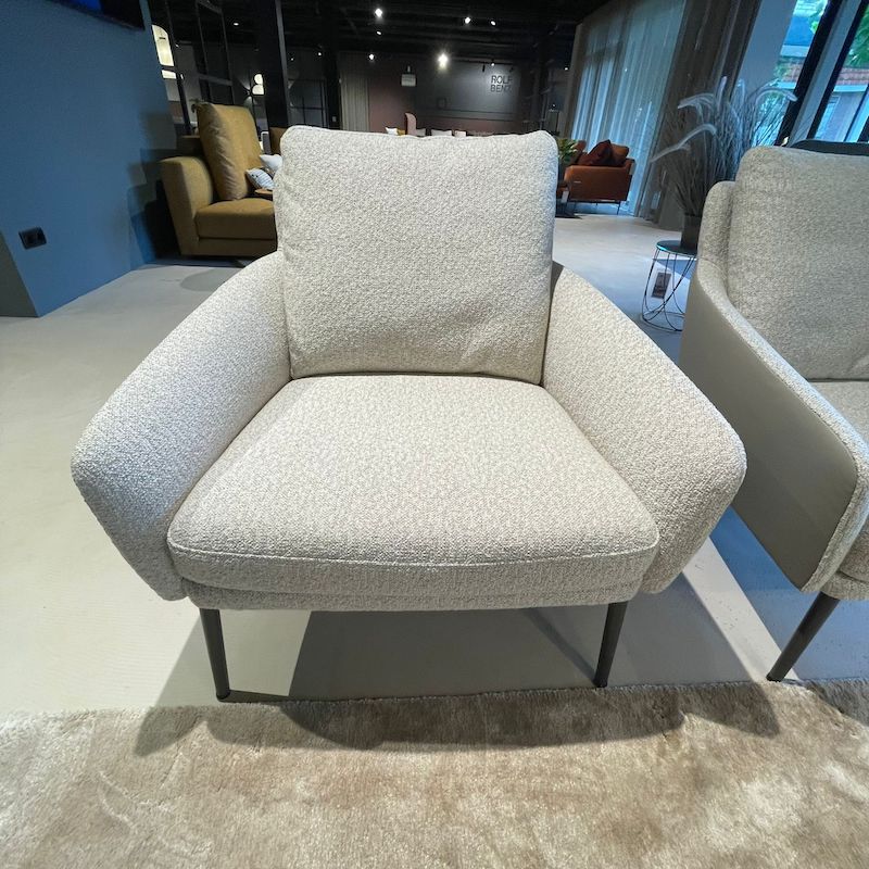 Rolf Benz Jon Fauteuil stof/leer