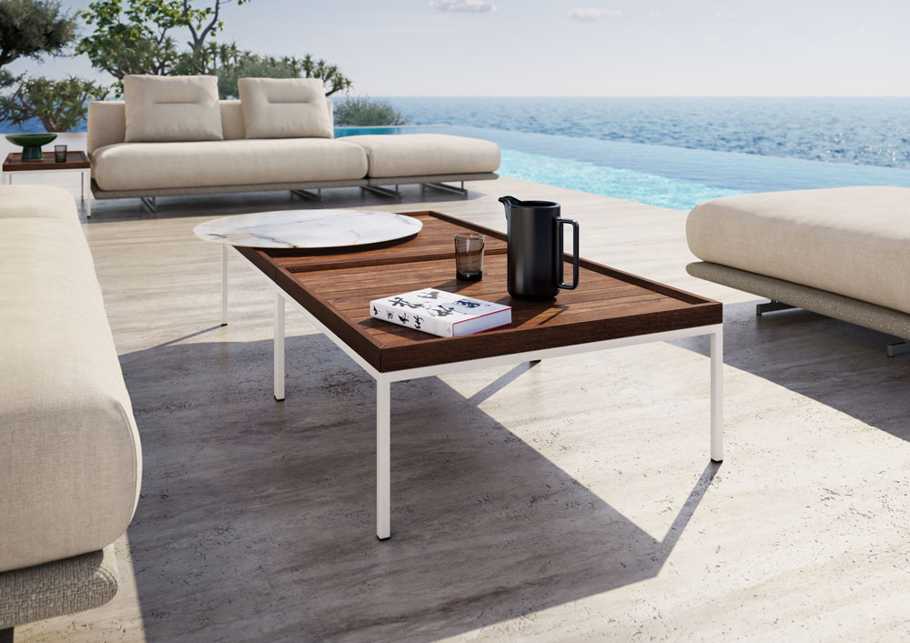 Rolf Benz Taya Outdoor salontafel en hoekbank