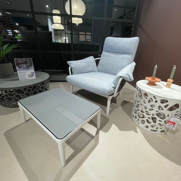 Rolf Benz Outdoor fauteuil met poef