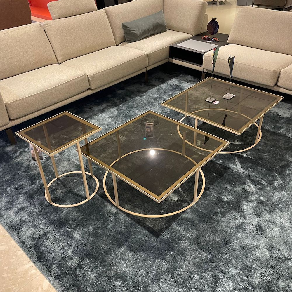 Leolux Prismo Salontafelset Glass Bronze